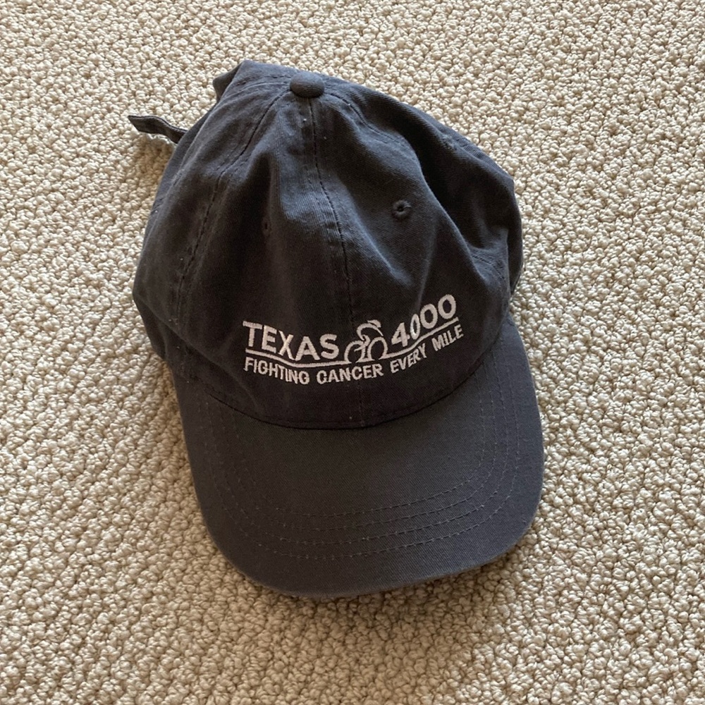 NEW Texas 4000 for Cancer Dark Grey Baseball Hat Cap Unisex One Size NWOT